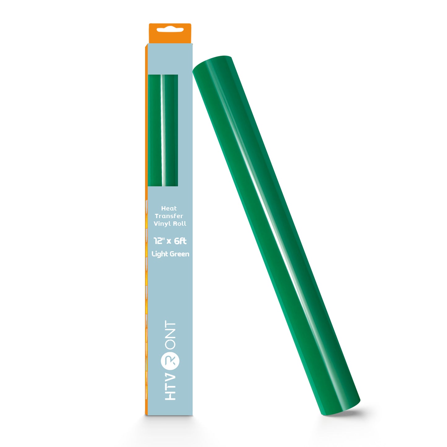 HTVRONT Heat Transfer Vinyl-12" x 6ft for Shirts, Iron on Vinyl for All Cutting Machine - Easy to Cut & Weed for Heat Transfer Design Light Green