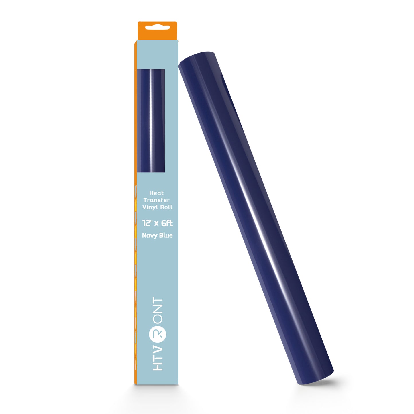 HTVRONT Heat Transfer Vinyl-12" x 6ft for Shirts, Iron on Vinyl for All Cutting Machine - Easy to Cut & Weed for Heat Transfer Design Navy Blue