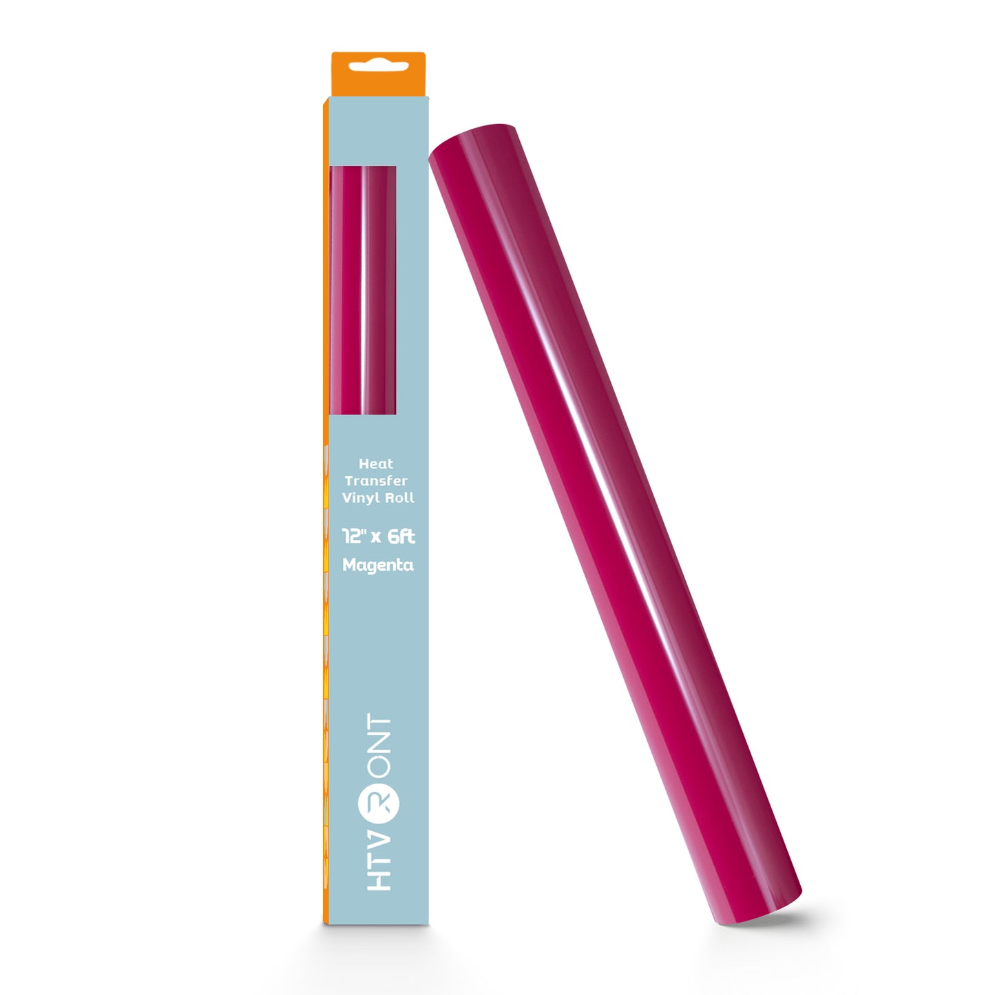HTVRONT Heat Transfer Vinyl-12" x 6ft for Shirts, Iron on Vinyl for All Cutting Machine - Easy to Cut & Weed for Heat Transfer Design Magenta