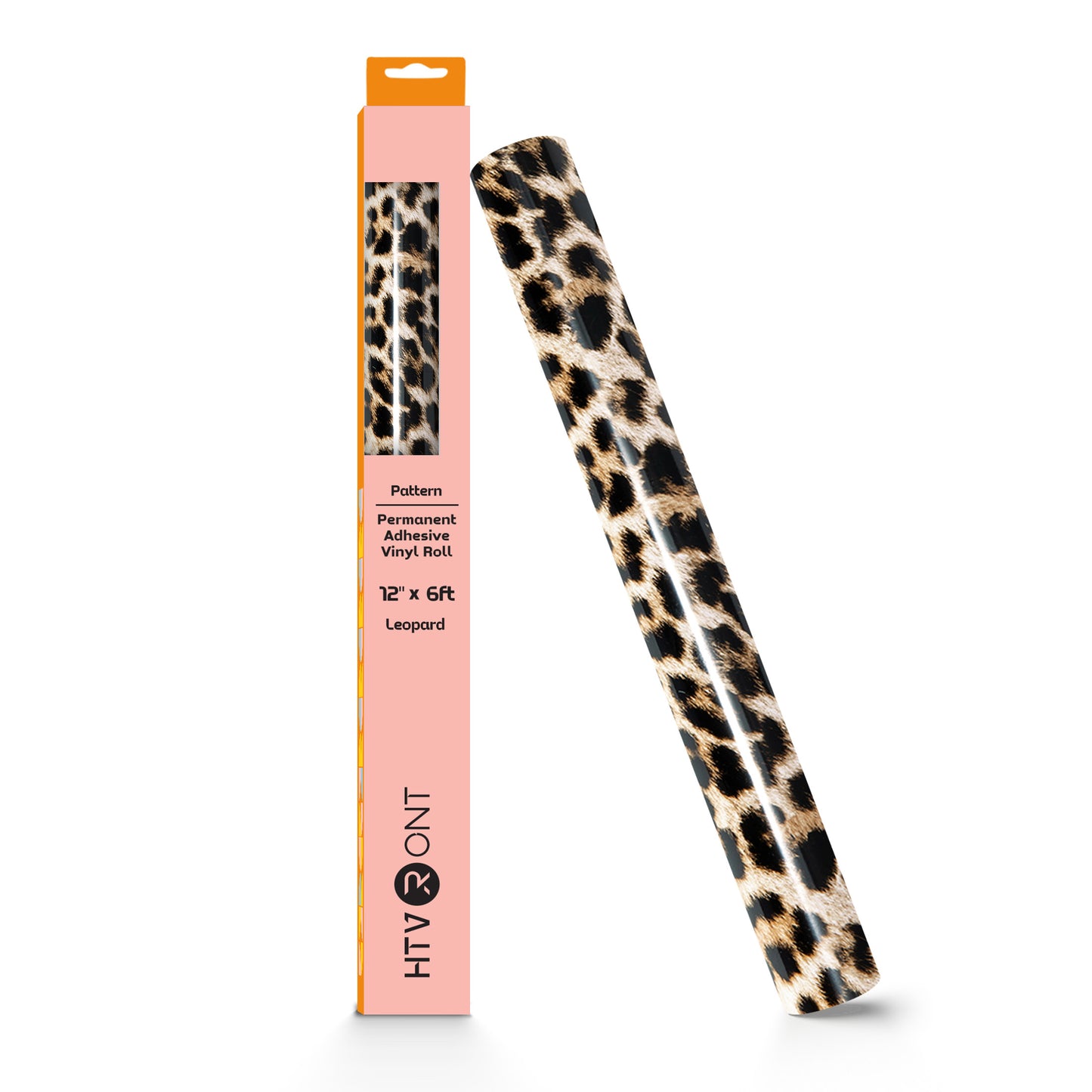 HTVRONT Permanent Vinyl Pattern-12" x 6ft Adhesive Vinyl Roll for Cutting Machine, Signs, Scrapbooking, Craft, Die Cutters-Leopard